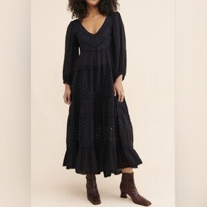 Free People Mockingbird Maxi in Black